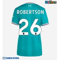 Camisa de Futebol Liverpool Andrew Robertson #26 Equipamento Alternativo Mulheres 2025-26 Manga Curta